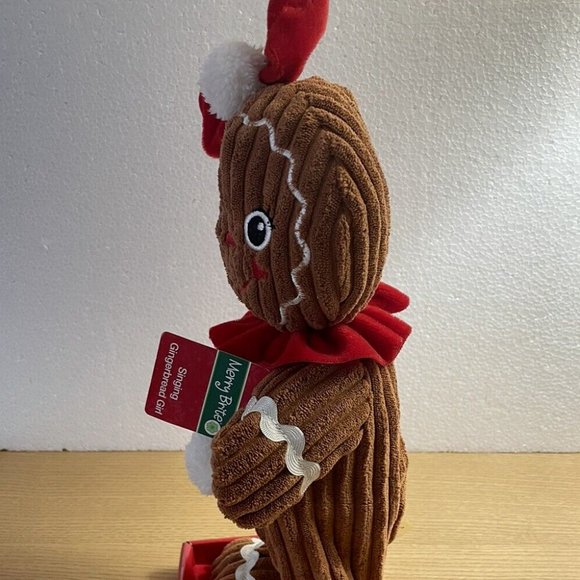 Merry Brite Gingerbread Girl Plush Dancing Singing Animated Dan Dee New Works! - Picture 4 of 8